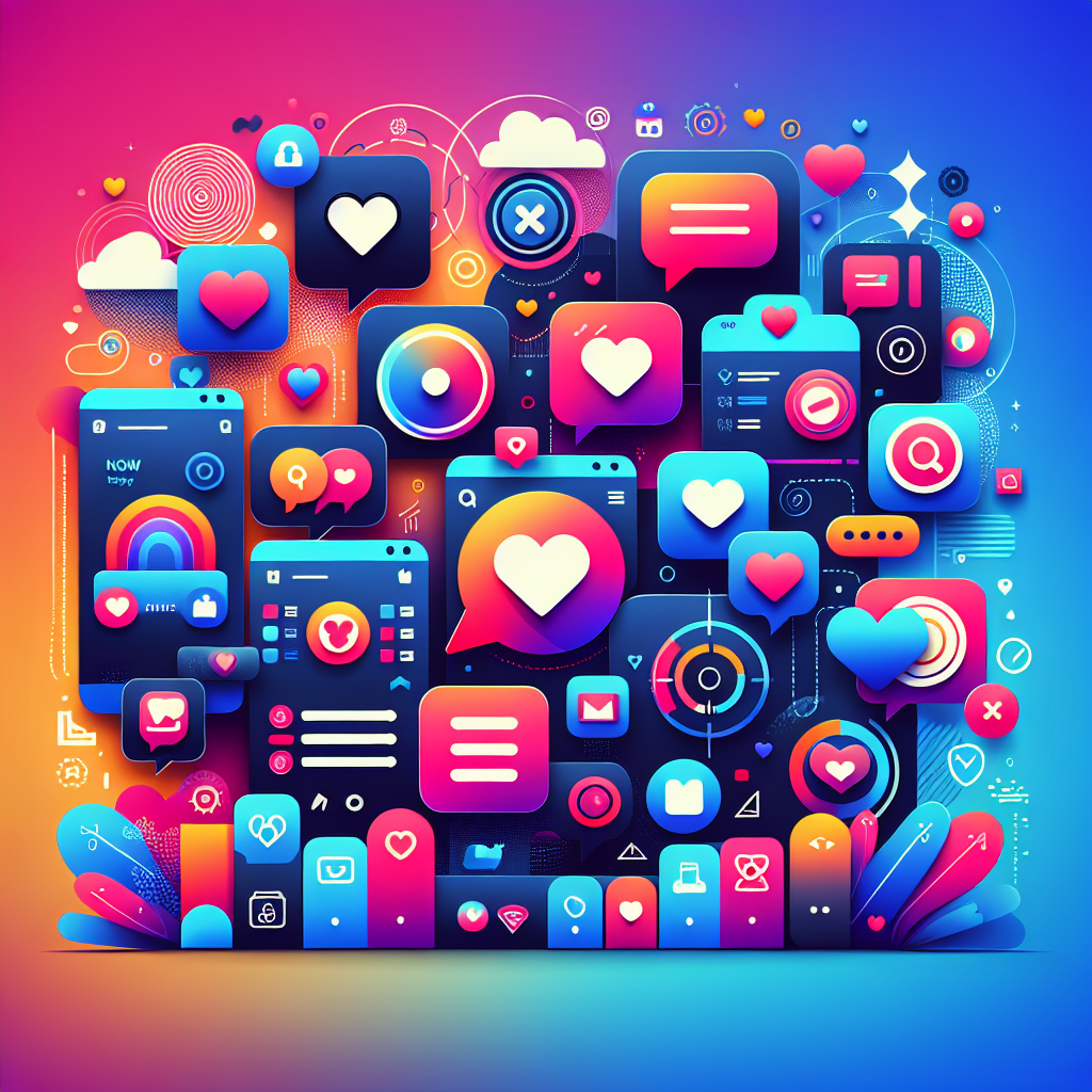 Visual representation of interactive app features